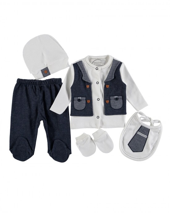 New Born Baby Girl Turkish Set In Orange Color main image 0